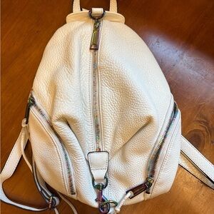 Rare Rebecca Minkoff unicorn white medium Julian backpack